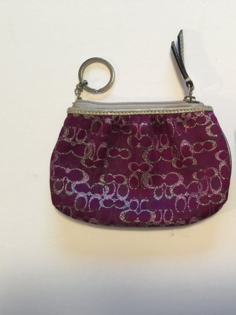 COACH SIGNATURE FABRIC COIN PURSE